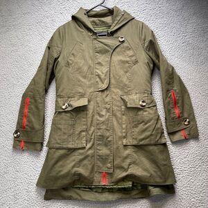 Soperwilton Jacket Womens Small Olive Green Full Zip Long Sleeve Hoodie